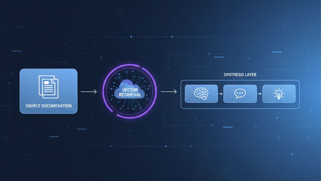 Retrieval-Augmented Generation workflow architecture diagram